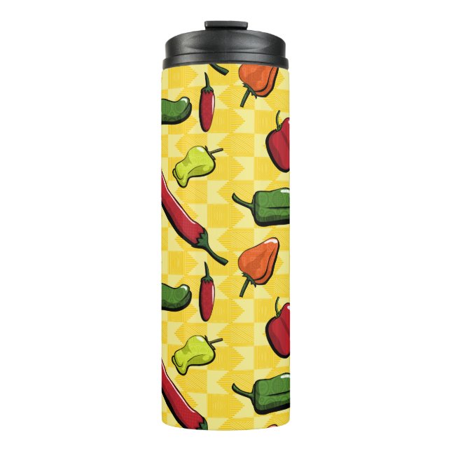 A World of Chilli Peppers Thermal Tumbler (Front)