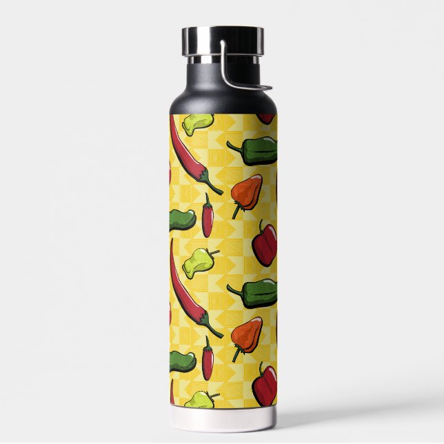 A World of Chilli Peppers Water Bottle (Left)