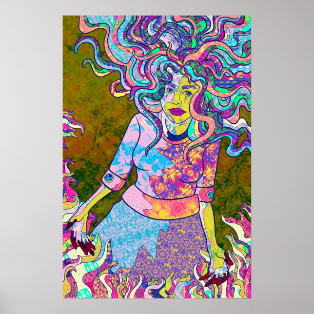 A World of Flames Poster (Front)