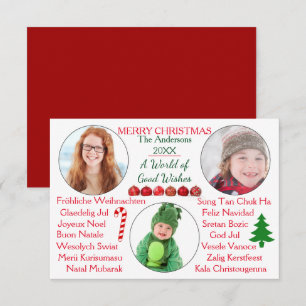 A World of Good Wishes 3 Photos - Christmas Card