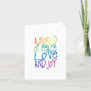 A World of Peace, Love, and Joy Holiday Card