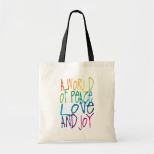 A World of Peace, Love, and Joy Tote Bag