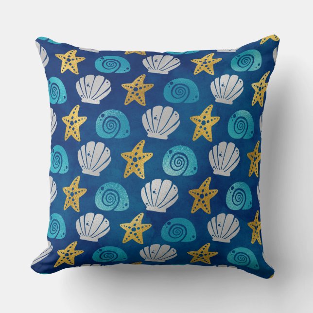 A world of Seashells Cushion (Front)