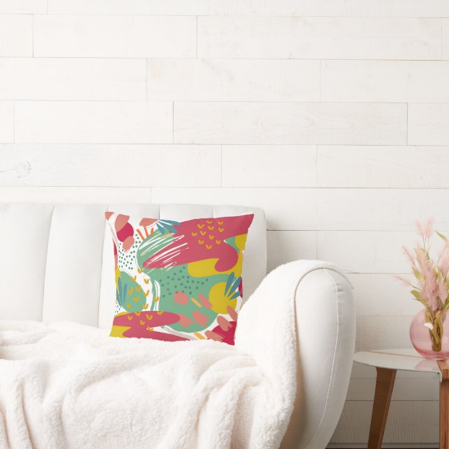A world of vibrant colors cushion (Couch)