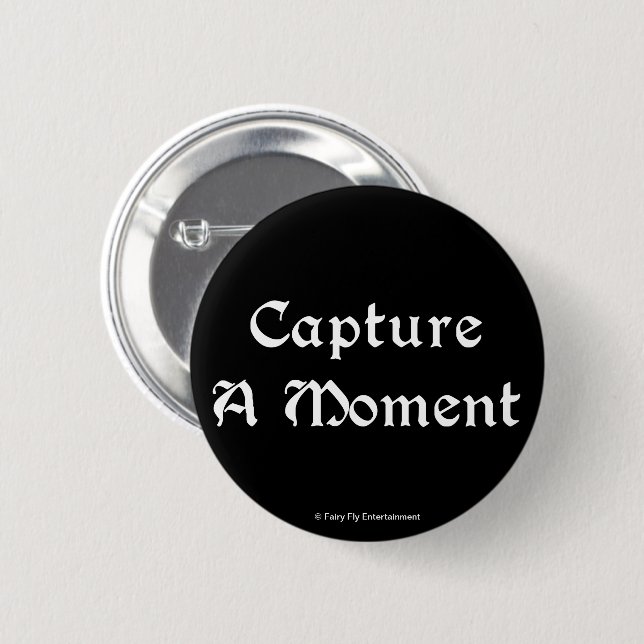 A World Of Words | Capture A Moment 6 Cm Round Badge (Front & Back)