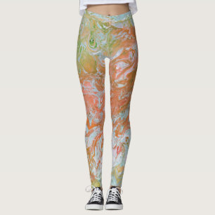 A World on Fire Pastel Leggings