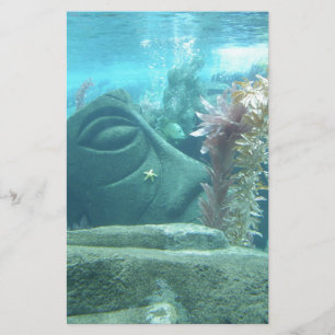 A World Underwater - stone statue image