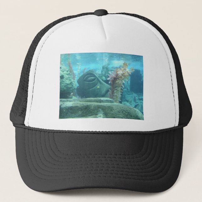 A World Underwater - Stone Statue image Trucker Hat (Front)