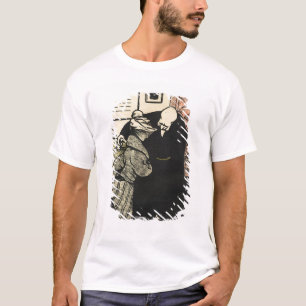 A worthy man ushers a young woman into his T-Shirt
