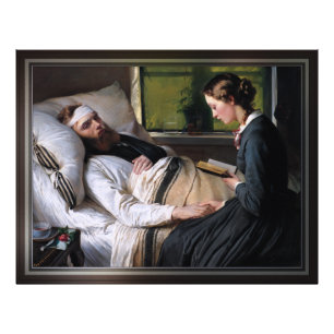 A Wounded Danish Soldier by Elisabeth Baumann Photo Print