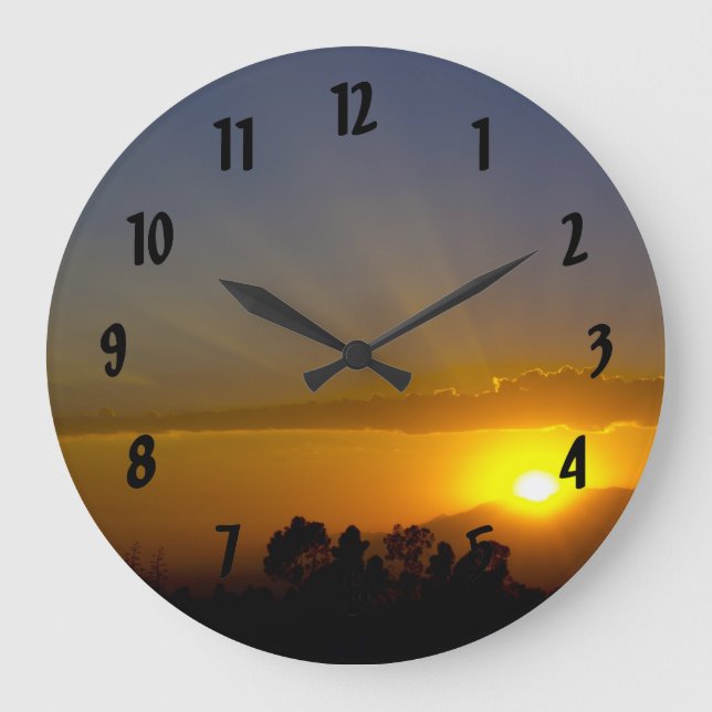A WOW! Sunset Large Clock (Front)