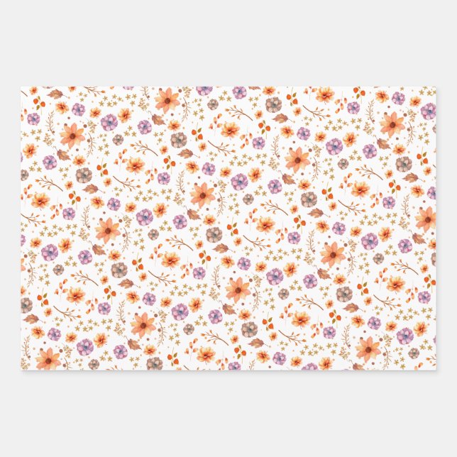A wrapping paper that gives you the autumn mood (Front)