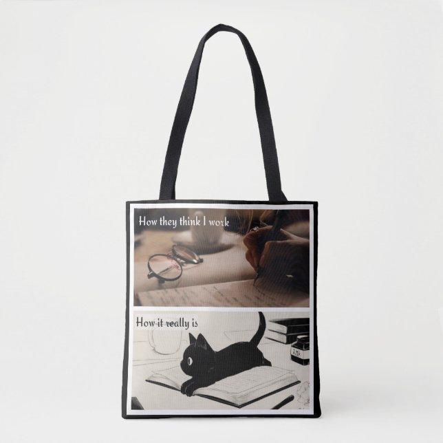 a writer's life tote bag (Front)