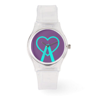 A&X Pink A~Heart Watch