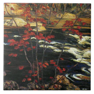 A. Y. Jackson - Red Maple Tile