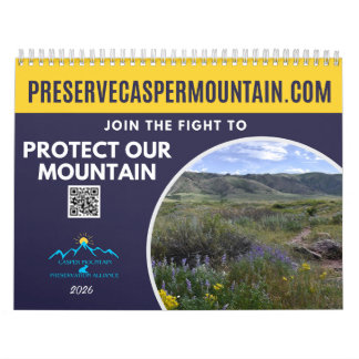 A Year at the Foot of Casper Mountain Calendar