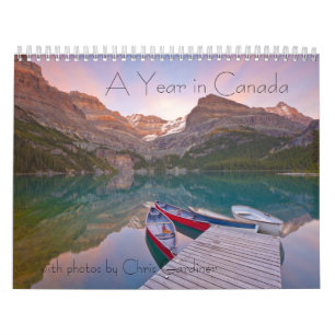 A Year in Canada 12 Month Calendar