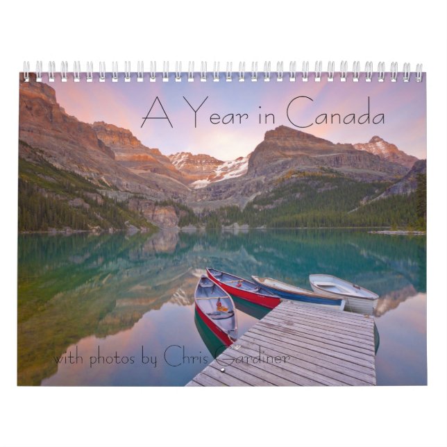 A Year in Canada 12 Month Calendar (Cover)