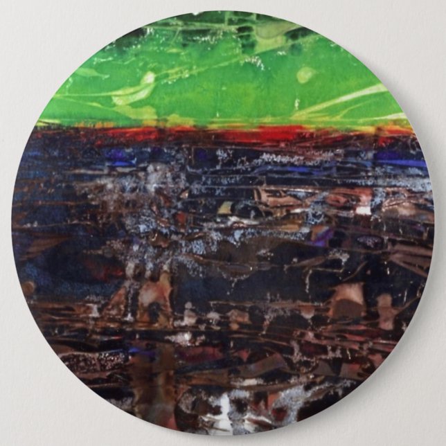 "A Year in Country" Abstract Art Button (Front)