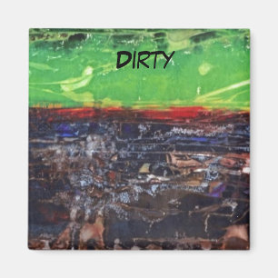 "A Year In Country" Abstract Dishwasher Magnet