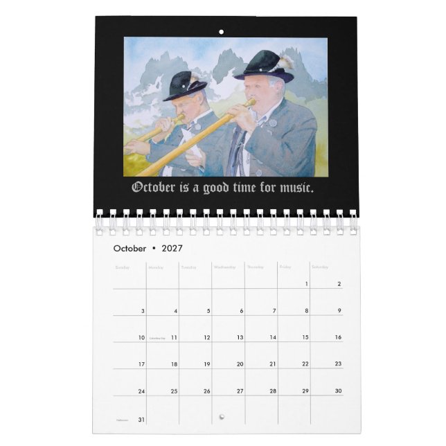 A Year in Germany Calendar (Oct 2027)