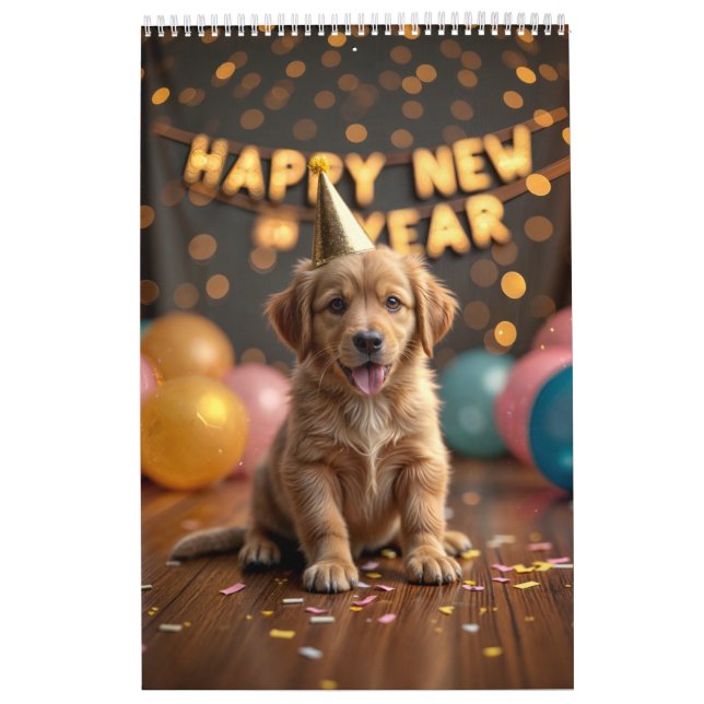 A Year of Adorable Dogs Calendar (Cover)