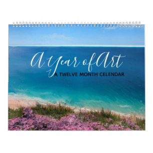 A year of art calendar of original digital art