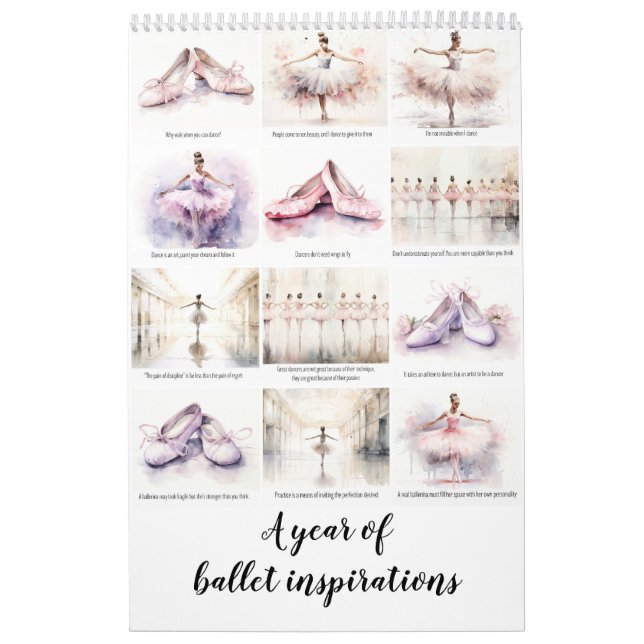 A year of ballet inspiration calendar (Cover)