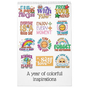 A year of colourful inspirations calendar