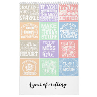A year of crafting calendar