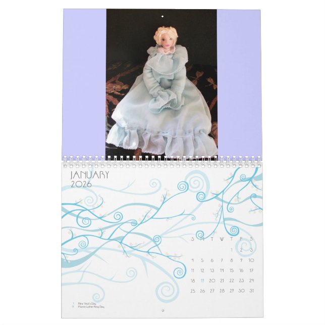 A Year of Dolls Calendar (Jan 2026)