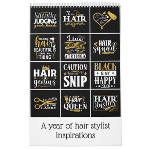 A year of hair stylist inspirations calendar