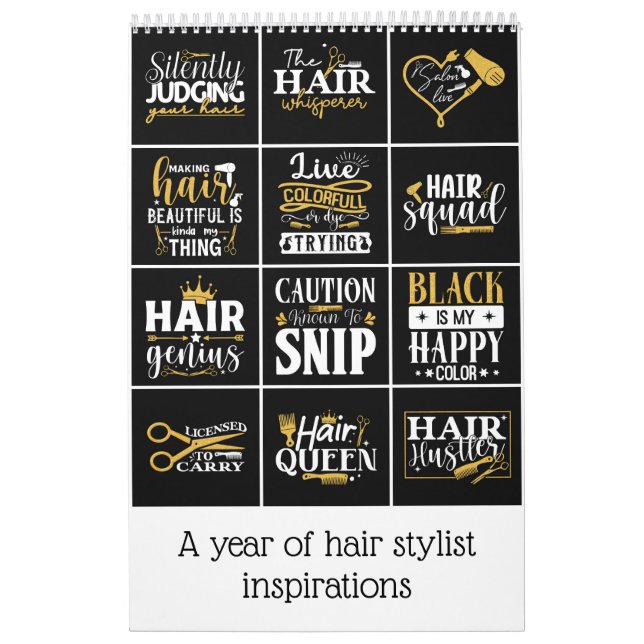 A year of hair stylist inspirations calendar (Cover)