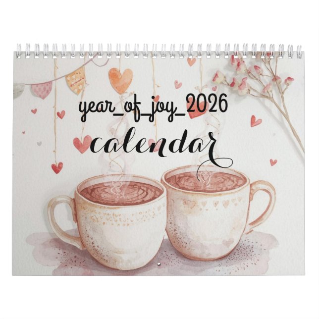 A Year of Joy 2026 Printable Calendar  (Cover)
