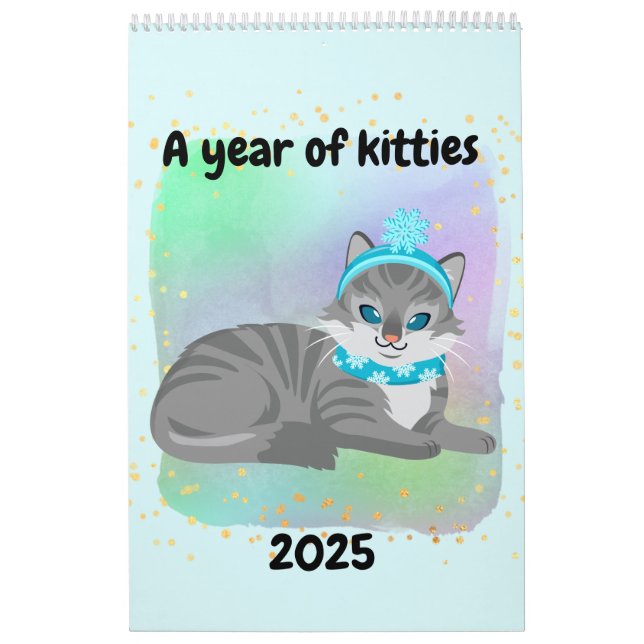 A Year of Kitties Children's Calendar (Cover)