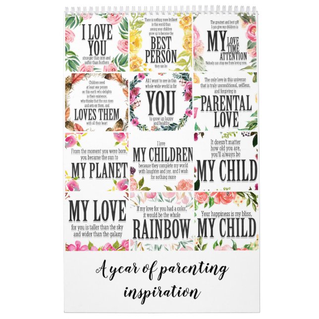 A year of parenting inspiration calendar (Cover)