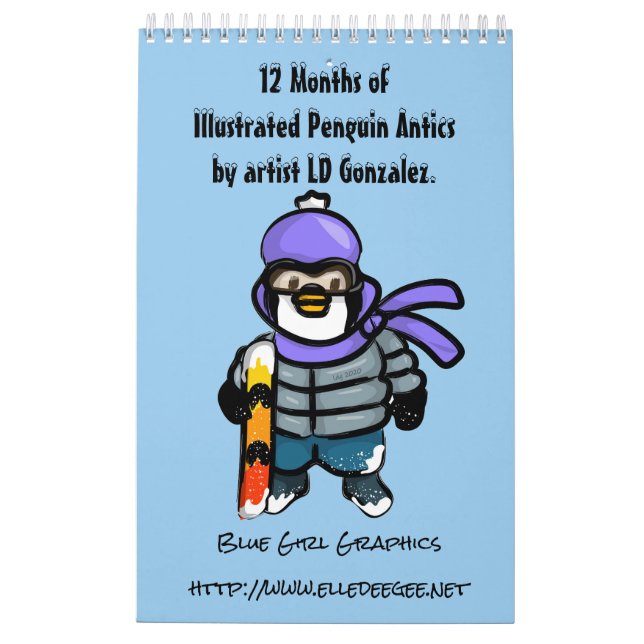 A Year of Penguins Calendar (Back)