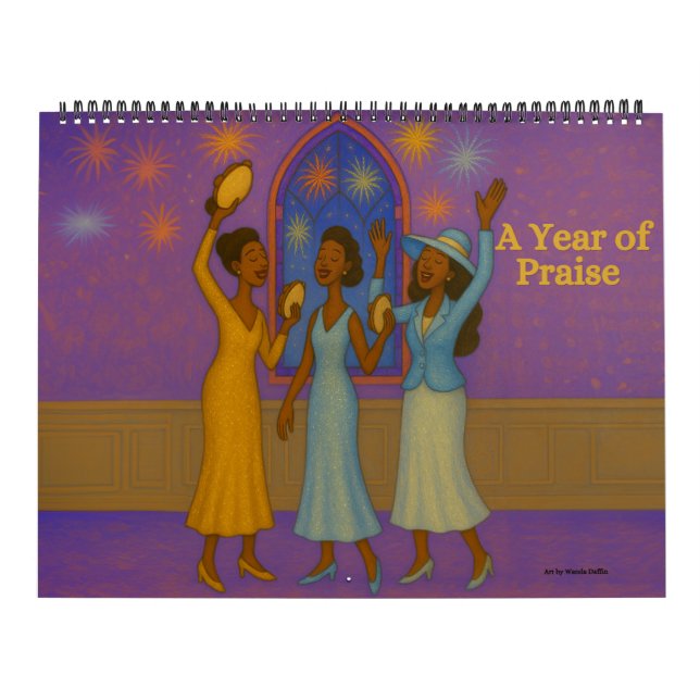 A Year of Praise African American Calendar (Cover)