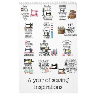 A year of sewing inspirations calendar