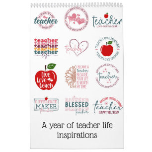 A year of teacher life inspirations calendar