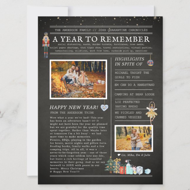 A Year to Remember | Family Christmas Flyer (Front)