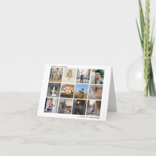 A Year To Remember Family Photo Collage Christmas Holiday Card