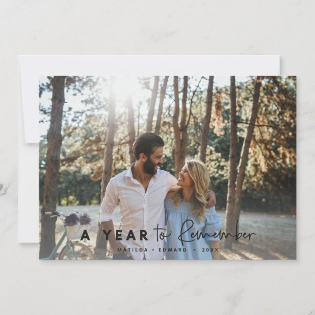 A year to remember modern minimal photo (Front)