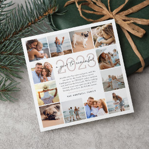 A Year to Remember   Year in Review Photo Collage Holiday Card