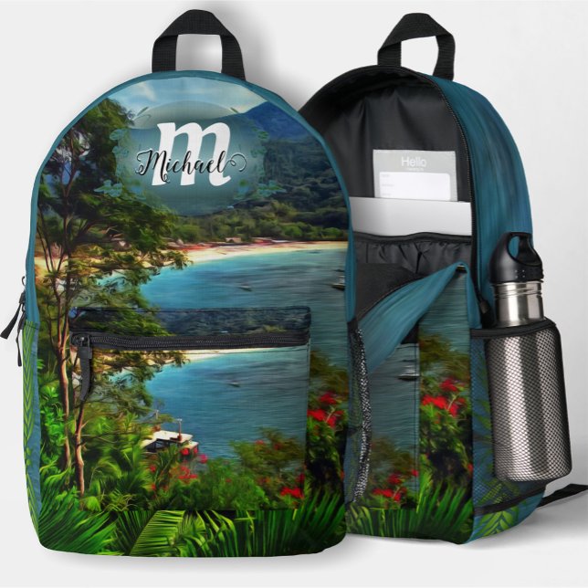 A Yelapa View 0828 Printed Backpack (Creator Uploaded)