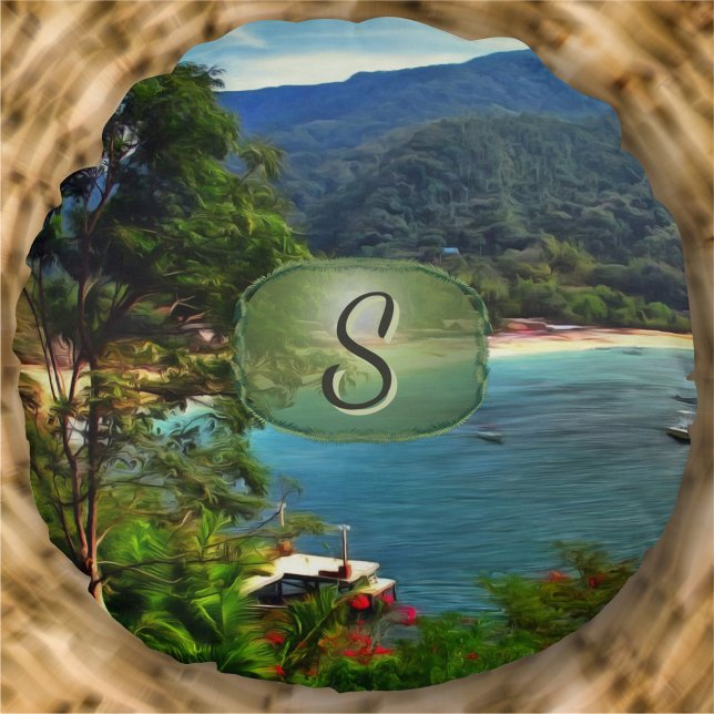 A Yelapa View 0828 Round Cushion (Creator Uploaded)