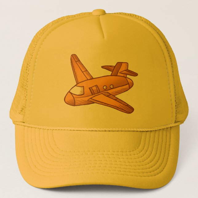 A Yellow Aeroplane Trucker Hat (Front)