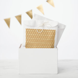 a yellow and white background with an intricate de favour bags