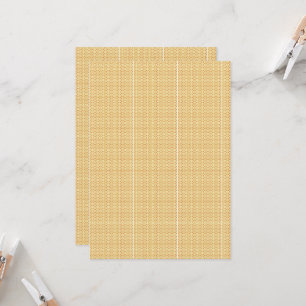 a yellow and white background with an intricate de invitation