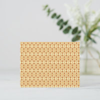 a yellow and white background with an intricate de